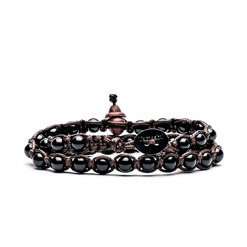 Tamashii Original Tibetan Double Strand Bracelet With Black Onyx
